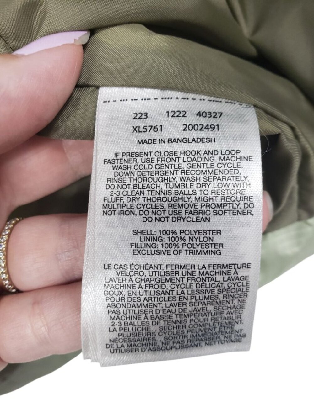 Columbia Sage Green Cropped Puffer Jacket Womens S Small Cute - Picture 9 of 11